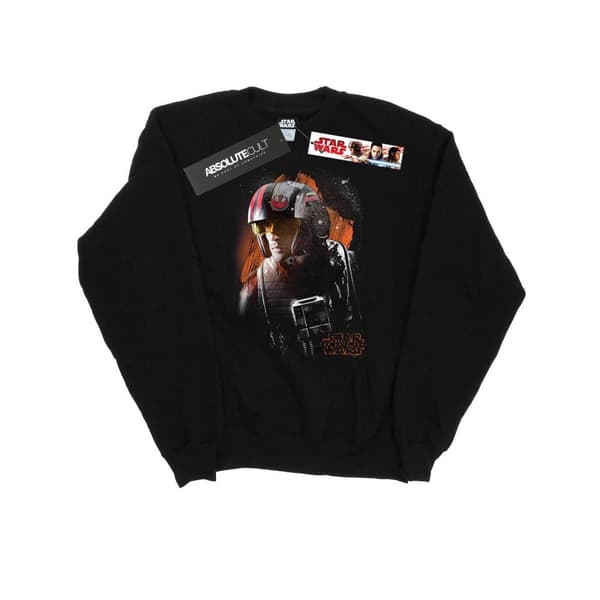 Star Wars Mens The Last Jedi Poe Dameron Brushed Sweatshirt