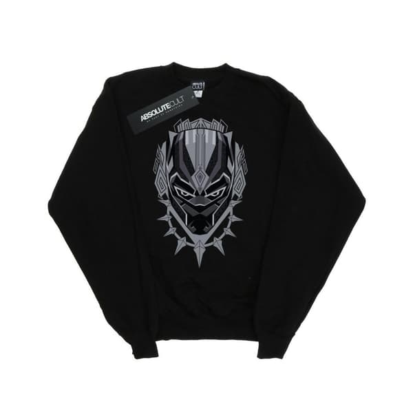 Marvel Girls Black Panther Head Sweatshirt