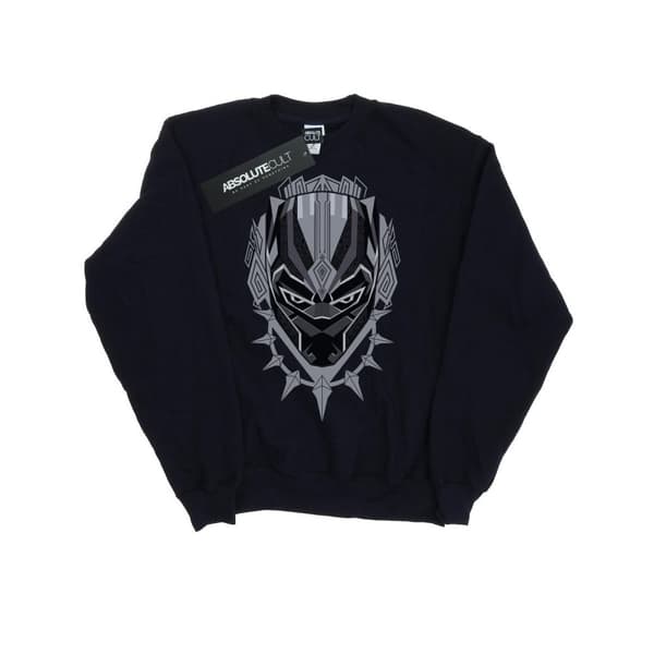 Marvel Girls Black Panther Head Sweatshirt