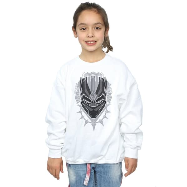Marvel Girls Black Panther Head Sweatshirt