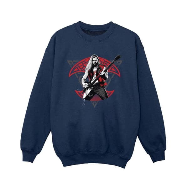 Marvel Pojkar Thor Love And Thunder Solo Guitar Sweatshirt