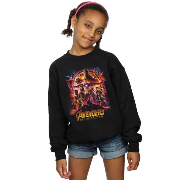 Marvel Sweatshirt med filmaffisch från Avengers Infinity War för tjejer