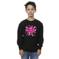 Miniatyrbillede 2 af 3: DC Comics Boys Superman Pink Hearts And Stars Logo Sweatshirt