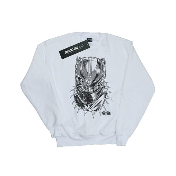 Marvel Boys Black Panther Spray Headshot Sweatshirt