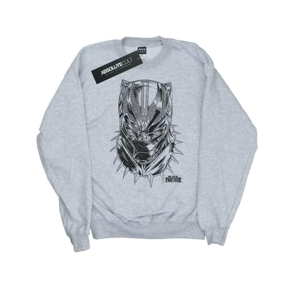 Marvel Boys Black Panther Spray Headshot Sweatshirt