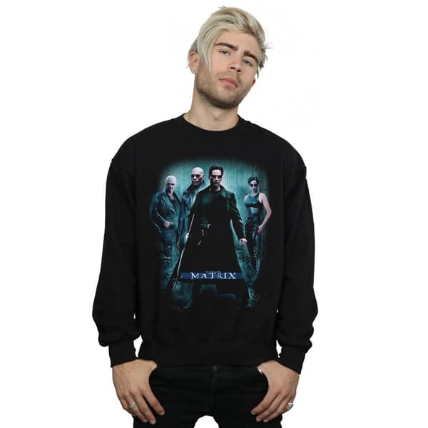The Matrix Mens Group Poster Sweatshirt