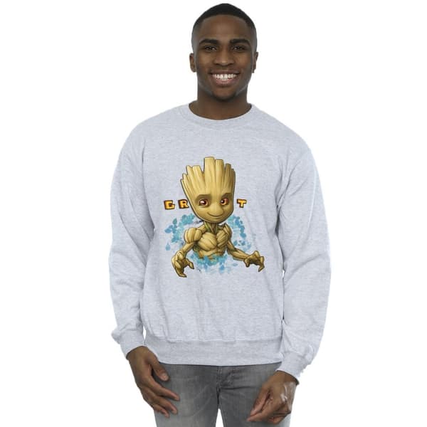 Guardians Of The Galaxy Mens Groot Flowers Sweatshirt