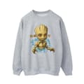 Miniatyrbillede 1 af 4: Guardians Of The Galaxy Mens Groot Flowers Sweatshirt