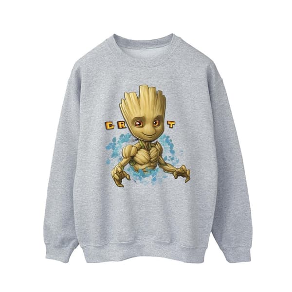 Guardians Of The Galaxy Mens Groot Flowers Sweatshirt