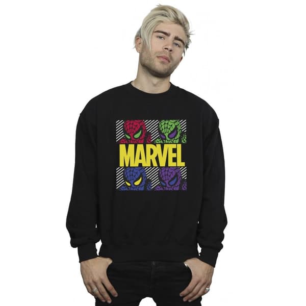 Marvel Mens Spider-Man Pop Art Sweatshirt