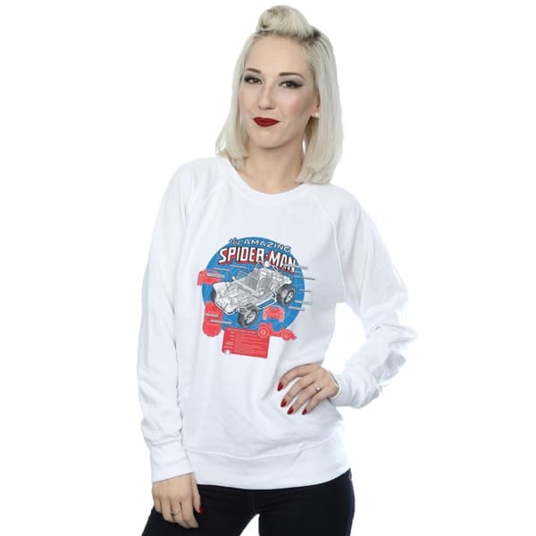 Marvel Womens/Ladies Spider-Man Spider-Buggy Breakdown Sweatshirt