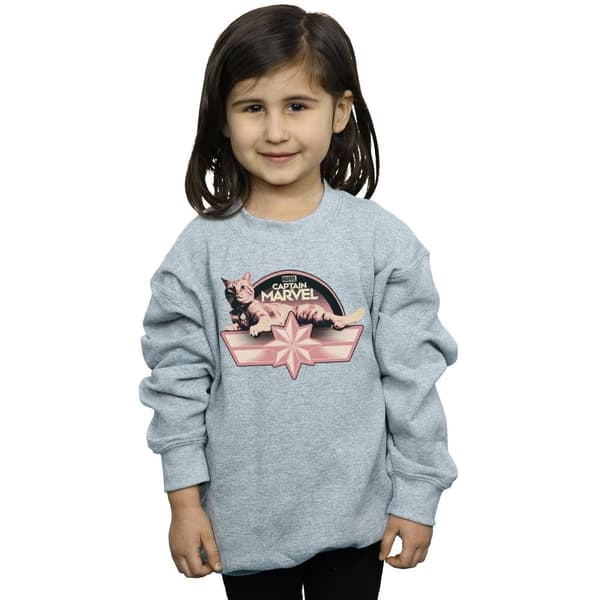 Marvel Girls Captain Marvel Chillin Goose Sweatshirt