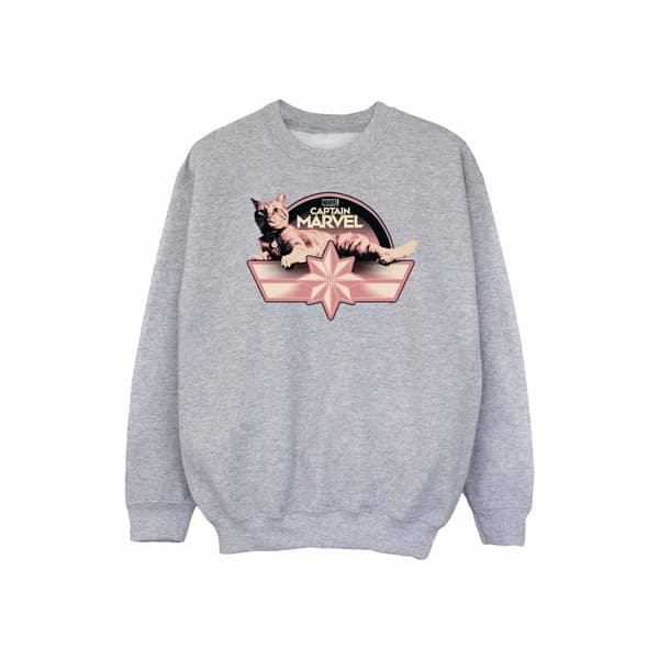Marvel Girls Captain Marvel Chillin Goose Sweatshirt