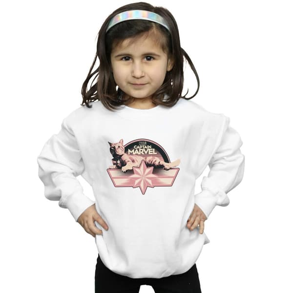 Marvel Girls Captain Marvel Chillin Goose Sweatshirt