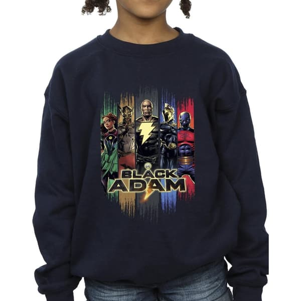 DC Comics Girls Black Adam JSA Complete Group Sweatshirt