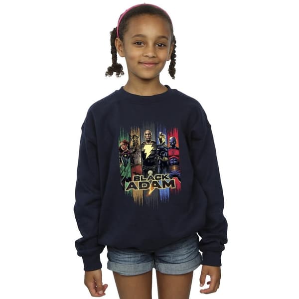 DC Comics Girls Black Adam JSA Complete Group Sweatshirt