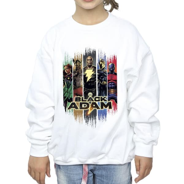 DC Comics Girls Black Adam JSA Complete Group Sweatshirt