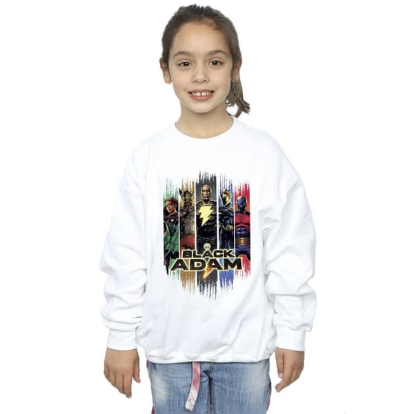 DC Comics Girls Black Adam JSA Complete Group Sweatshirt
