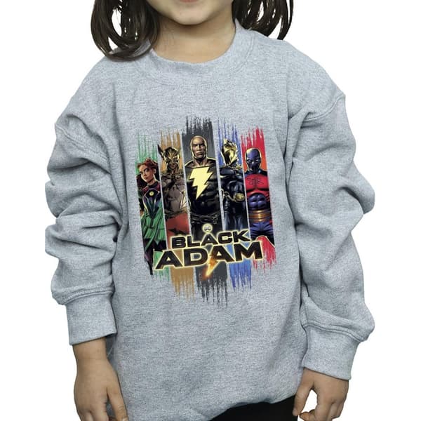 DC Comics Girls Black Adam JSA Complete Group Sweatshirt