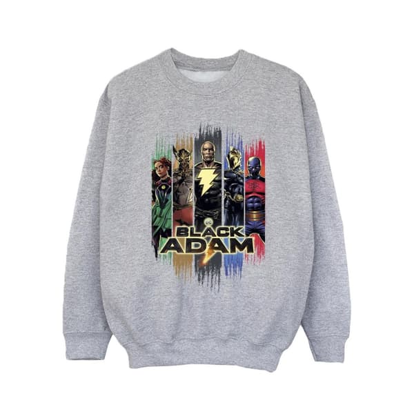 DC Comics Girls Black Adam JSA Complete Group Sweatshirt