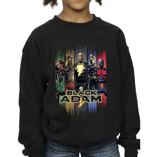 DC Comics Girls Black Adam JSA Complete Group Sweatshirt