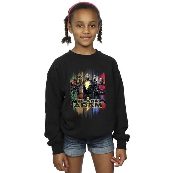 DC Comics Girls Black Adam JSA Complete Group Sweatshirt