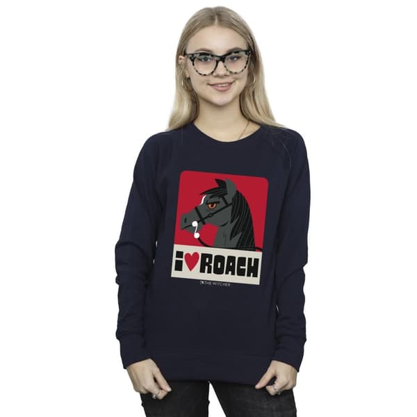 Netflix Dam/Tjej The Witcher I Heart Roach Sweatshirt