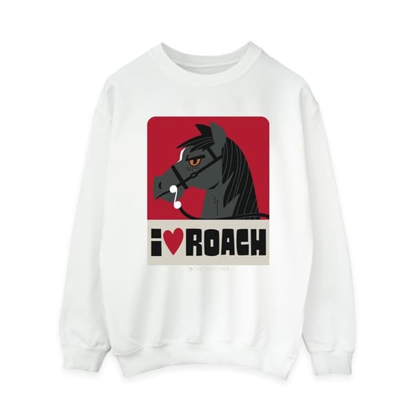Netflix Womens/Ladies The Witcher I Heart Roach Sweatshirt