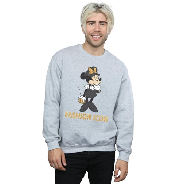 Disney Mens Minnie Mouse Fashion Icon Sweatshirt