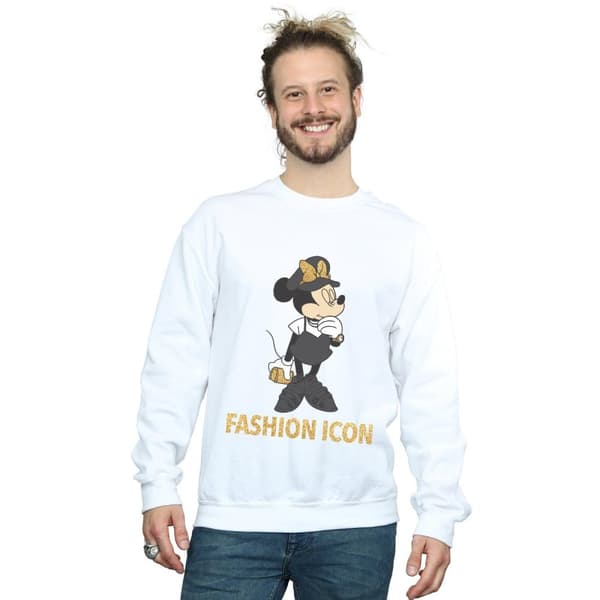 Disney Mens Minnie Mouse Fashion Icon Sweatshirt