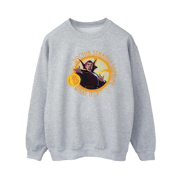 Marvel Dam/Tjej What If Supreme Dr Strange Sweatshirt Sports Grey M