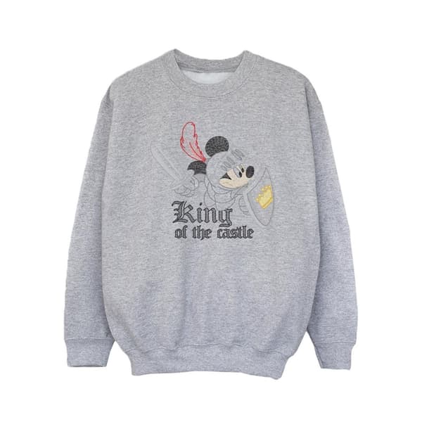 Disney Musse Pigg King Of The Castle-tröja för flickor Sports Grey 9-11 Years