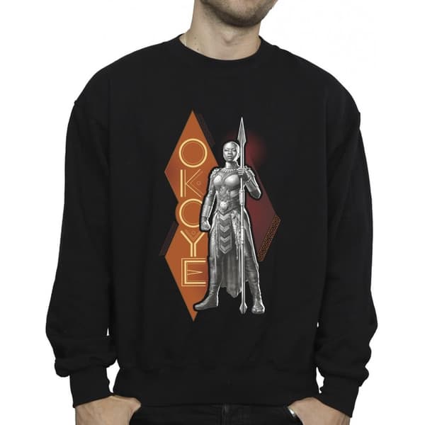 Marvel Mens Wakanda Forever Okoye Stance Sweatshirt