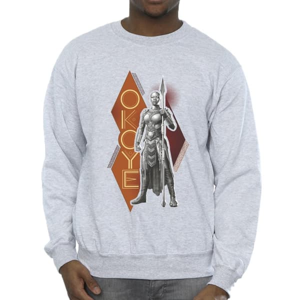 Marvel Mens Wakanda Forever Okoye Stance Sweatshirt