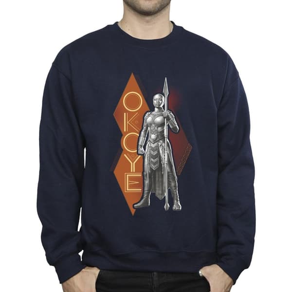 Marvel Mens Wakanda Forever Okoye Stance Sweatshirt