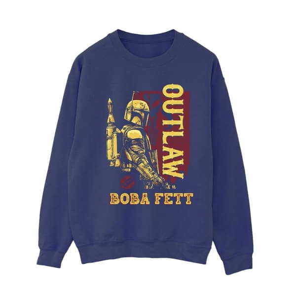 Star Wars Dam/Tjej The Book Of Boba Fett Distressed Outlaw Sweatshirt