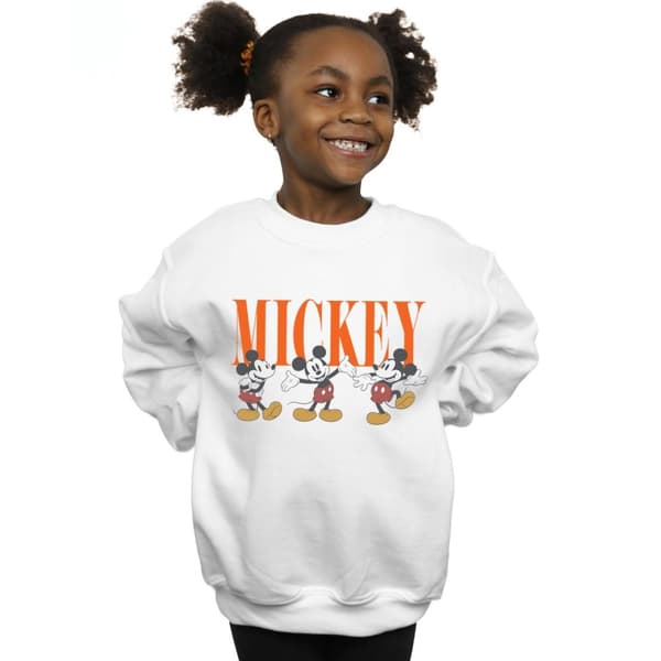 Disney Girls Mickey Mouse Poses Sweatshirt