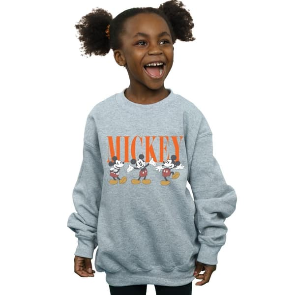 Disney Girls Mickey Mouse Poses Sweatshirt