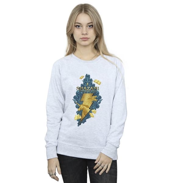 DC Comics Dam/Tjej Shazam Fury Of The Gods Golden Animal Bolt Sweatshirt