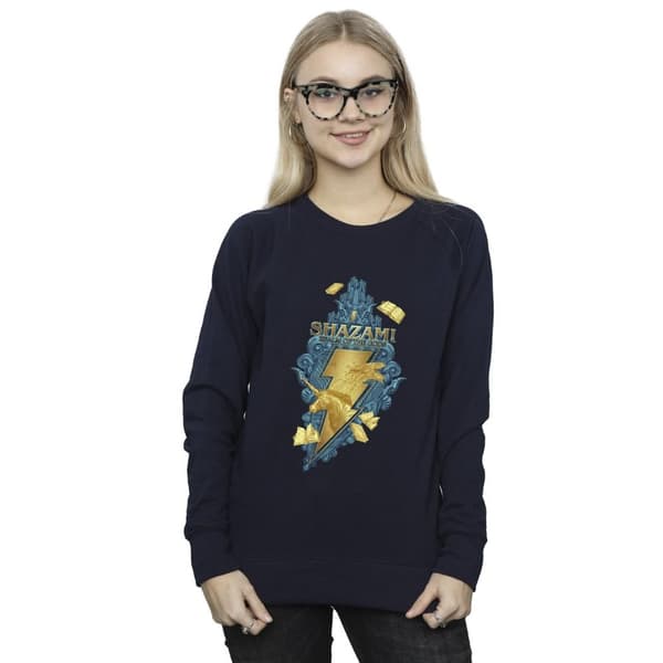 DC Comics Womens/Ladies Shazam Fury Of The Gods Golden Animal Bolt Sweatshirt