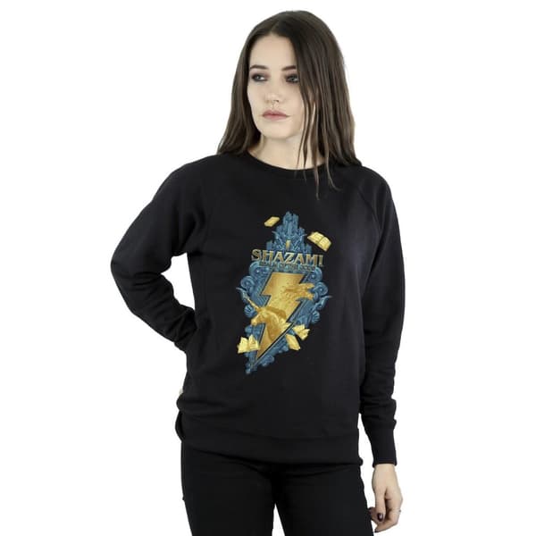 DC Comics Womens/Ladies Shazam Fury Of The Gods Golden Animal Bolt Sweatshirt