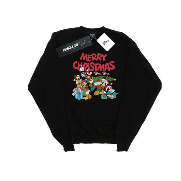 Disney Womens/Ladies Mickey And Friends Winter Wishes Sweatshirt