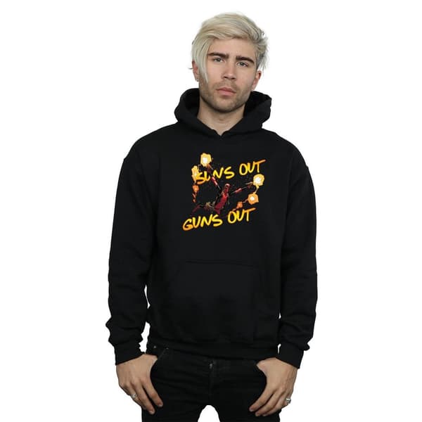 Marvel Mens Deadpool Sun´s Out Guns Out Hoodie