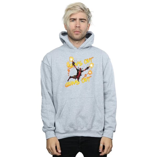 Marvel Mens Deadpool Sun´s Out Guns Out Hoodie