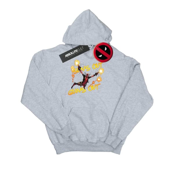Marvel Mens Deadpool Sun´s Out Guns Out Hoodie