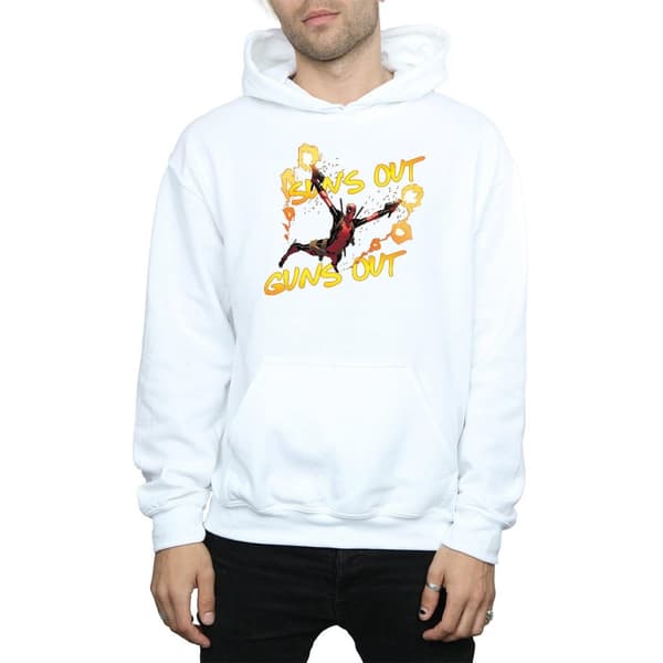 Marvel Mens Deadpool Sun´s Out Guns Out Hoodie