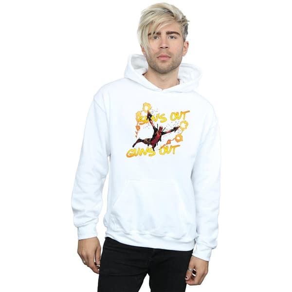 Marvel Mens Deadpool Sun´s Out Guns Out Hoodie