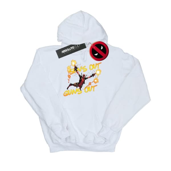 Marvel Mens Deadpool Sun´s Out Guns Out Hoodie