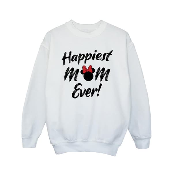 Disney Girls Minnie Mouse Happiest Mom Ever Sweatshirt