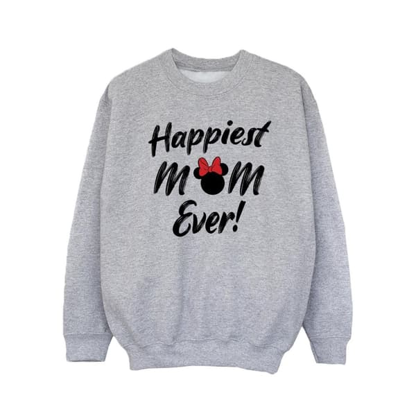 Disney Girls Minnie Mouse Happiest Mom Ever Sweatshirt
